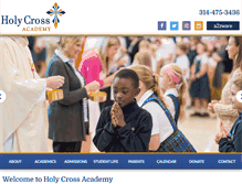 Tablet Screenshot of holycross-stl.org
